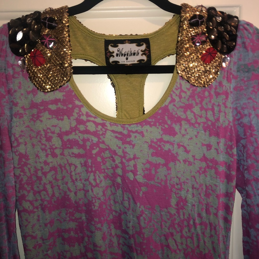 Sequined T-Shirt Dress